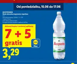 Lidl Woda mineralna Muszynianka magnezowo-wapniowa oferta