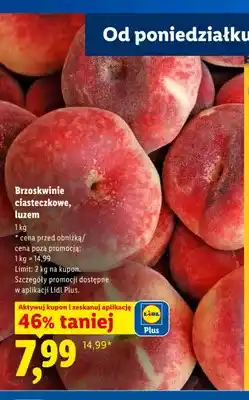 Lidl Brzoskwinie ciasteczkowe luzem oferta