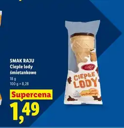 Lidl Ciepłe lody śmietankowe Smak Raju oferta
