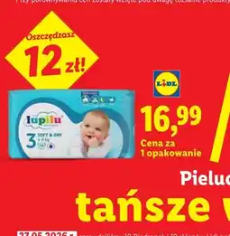 Lidl Pieluchy Lupilu Soft & Dry 3 oferta