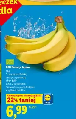 Lidl Banany BIO luzem oferta