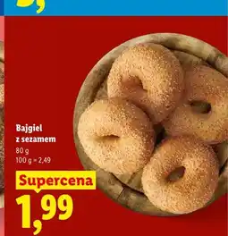 Lidl Bajgiel z sezamem oferta