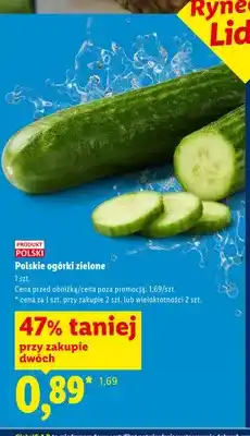 Lidl Ogórki zielone polskie oferta