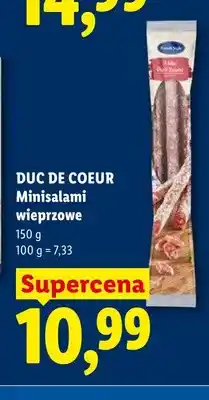 Lidl Minisalami wieprzowe Duc De Coeur oferta