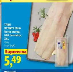 Lidl Dorsz czarny filet bez skóry XXL Targ Rybny Lidla oferta