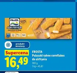 Lidl Paluszki rybne cornflakes do airfryera Frosta oferta