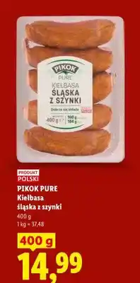 Lidl Kiełbasa śląska z szynki Pikok Pure oferta