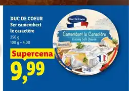 Lidl Ser camembert le caractère Duc De Coeur oferta