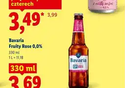 Lidl Piwo bezalkoholowe Bavaria Fruity Rose 0,0% oferta