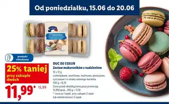 Lidl Zestaw makaroników z nadzieniem Duc De Coeur oferta