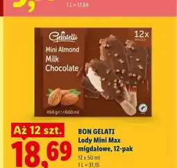 Lidl Lody Mini Max migdałowe Bon Gelati 12-pak oferta