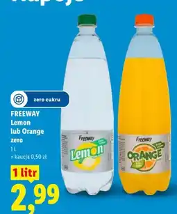 Lidl Napój gazowany Freeway Lemon zero oferta