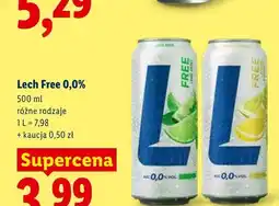 Lidl Piwo bezalkoholowe Lech Free Pomelo i Grejpfrut 0,0% oferta