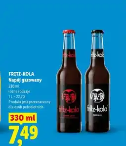 Lidl Napój gazowany Fritz-Kola Super Zero oferta