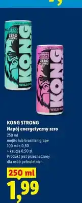 Lidl Napój energetyczny Kong Strong Mojito zero oferta