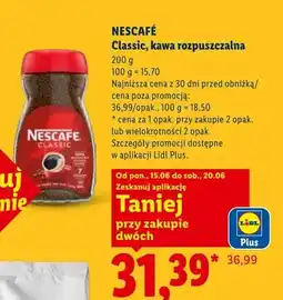 Lidl Kawa rozpuszczalna Nescafe Classic oferta
