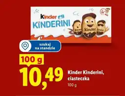 Lidl Ciasteczka Kinder Kinderini oferta