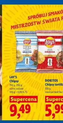 Lidl Chipsy Lay's Max Argentinian Grilled Steak oferta