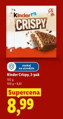 Lidl Kinder Crispy 3-pak oferta