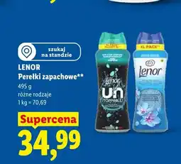 Lidl Perełki zapachowe Lenor oferta