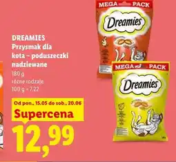 Lidl Przysmak dla kota Dreamies poduszeczki nadziewane oferta