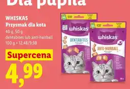 Lidl Przysmak dla kota Whiskas Dentabites oferta