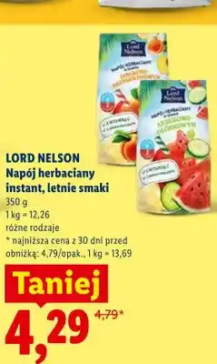 Lidl Napój herbaciany instant Lord Nelson letnie smaki oferta