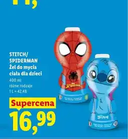 Lidl Żel do mycia ciała dla dzieci Spiderman oferta