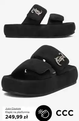 Klapki na platformie Juicy Couture