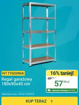 ERLI Regał garażowy ERLI 180x90x40 cm oferta