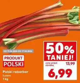 Kaufland Polski rabarbar luzem 1 kg oferta