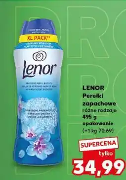 Kaufland LENOR Perełki zapachowe różne rodzaje 495 g opakowanie oferta