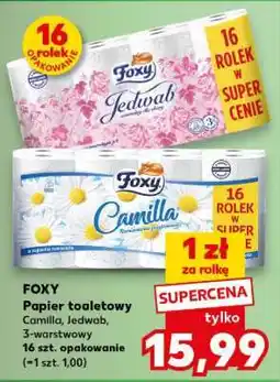 Kaufland FOXY Papier toaletowy Camilla, Jedwab, 3-warstwowy oferta