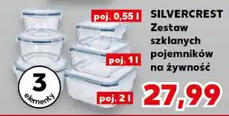 Kaufland SILVERCREST Zestaw szklanych pojemników na żywność oferta