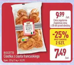 ALDI Ciastka z ciasta francuskiego Biscotto oferta