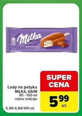 Lody na patyku Daim