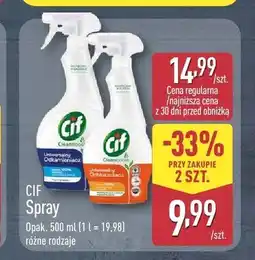 ALDI Spray czyszczący Cif Cleanboost Odtłuszczacz oferta