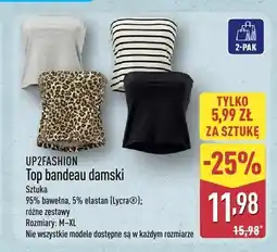 ALDI Top bandeau damski Up2Fashion 2-pak oferta
