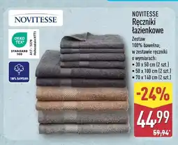 ALDI Ręczniki łazienkowe Novitesse oferta