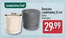 ALDI Doniczka z podstawką 34 cm Gardenline oferta