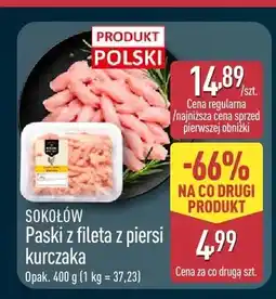 ALDI Paski z fileta z piersi kurczaka Sokołów oferta