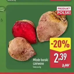 ALDI Buraki czerwone młode polskie oferta