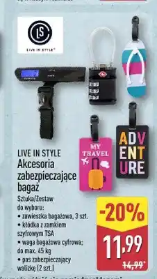 ALDI Akcesoria zabezpieczające bagaż Live In Style oferta