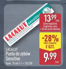 ALDI Pasta do zębów Lacalut Sensitive oferta