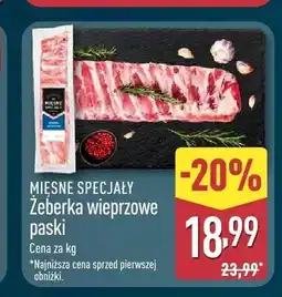 ALDI Żeberka wieprzowe paski Mięsne Specjały oferta