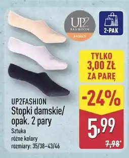 ALDI Stopki damskie Up2Fashion 2-pak oferta