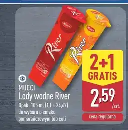 ALDI Lody wodne River o smaku pomarańczowym Mucci oferta