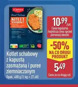 ALDI Kotlet schabowy z kapustą zasmażaną i puree ziemniaczanym U Jędrusia oferta