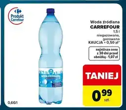 Globi Woda źródlana gazowana Carrefour oferta