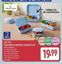 ALDI Pojemniki na żywność Crofton 5-pak oferta